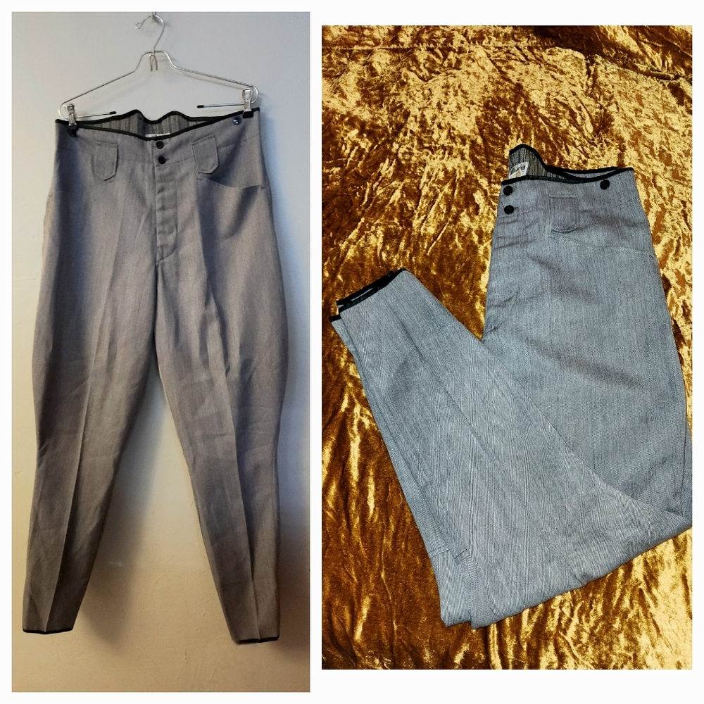 Vintage 1980s High Waisted Trousers By Bill Tornade Made In France